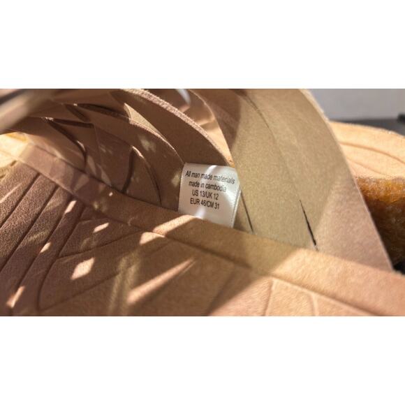 MALIBU SANDALS Zuma Vegan Suede Rubber Beige Men's 13 - Picture 9 of 10